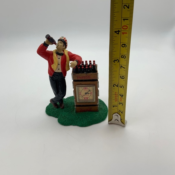 Vintage 1999 Coca-Cola Retro Delivery Man Old Fashioned Clock Figurine - Picture 12 of 13